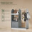 SoBuy Armadio Bambini 3 Scomparti Grigio 97x35x108 11