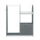 SoBuy Armadio Bambini 3 Scomparti Grigio 97x35x108 14