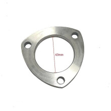Car Parts Exhaust Muffler Flange Exhaust Pipe Triangular Connector 51mm 63mm 76mm Common Stainless Steel