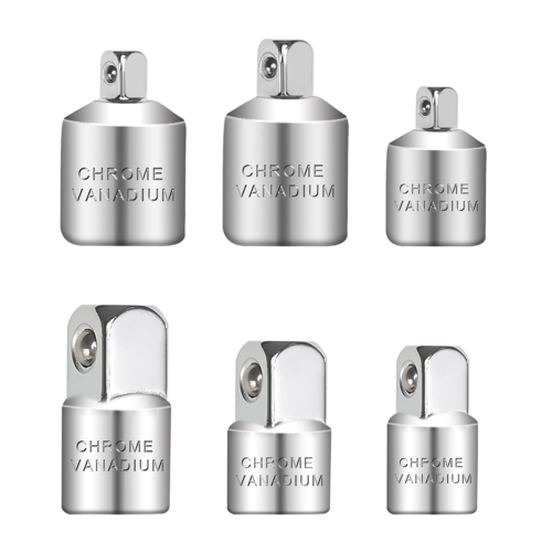 Socket Adapter, 6-Piece Adapter Set, Set for Ratchets,Socket Wrenches, Nut Ratchets