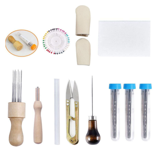 Needle Felting Kit Wool Felt Poked Needles for Diy Yarn Needlework Set 1