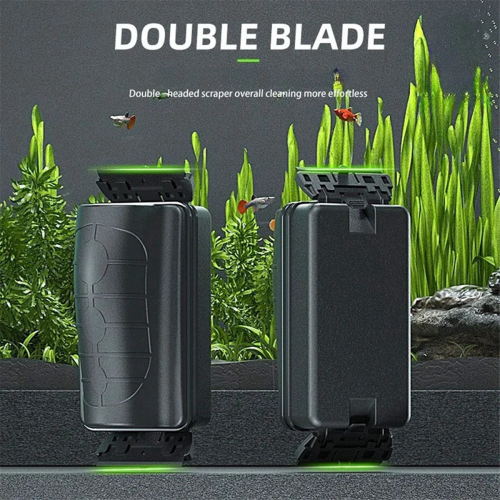 Magnetic Aquarium Fish Tank Brushes Glass Window Algae Scraper Cleaner Aquascaping Tools Cleaning Tool Black 1