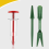 Mini Seed Spreader, Manual Seedlings Dibber and Widger Set, Handheld Garden Sower Planter for Tiny Seeds 3