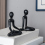 Nordic Abstract Statue Figure Sculpture Small Ornaments Mini Modern Art Desktop Decor B 5