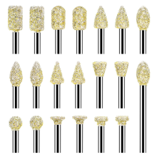 20 PCS Grinding Burr Drill Bit for -Tool Accessories Rotary Tool Supplies -Polishing 1/8 Inch
