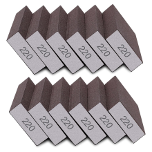 12Pcs Sanding 220 Grit Fine Blocks for Drywall Metal Wood Washable and Reusable