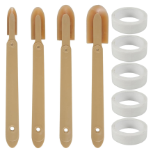 4PCS Rubber Caulking Tool,Caulking Spatulas Caulk Finishing Tool,Caulk Remover Tool for Tiles Sink Joint Skirting,B