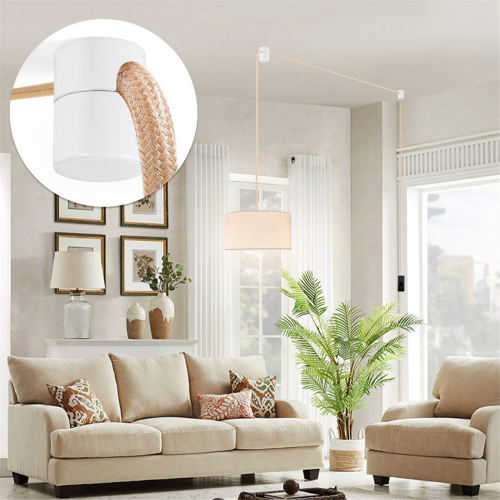 6 Pack Aluminum Chandelier Hook for Ceiling Hanging, Hooks Hanging Lights White 2