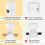6 Pack Aluminum Chandelier Hook for Ceiling Hanging, Hooks Hanging Lights White 4