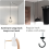 6 Pack Aluminum Chandelier Hook for Ceiling Hanging, Hooks Hanging Lights White 6