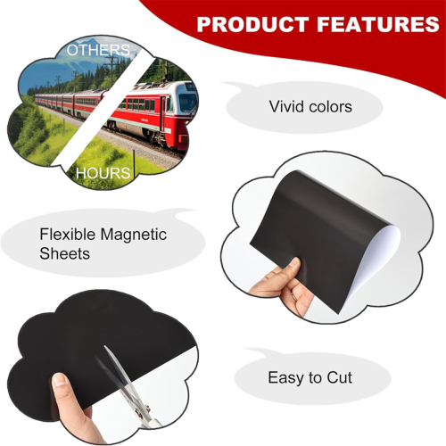 Printable Magnetic Sheets, 8.5x 11inch, 10Pack Glossy Magnet Printer Paper for Inkjet, Fridge 2