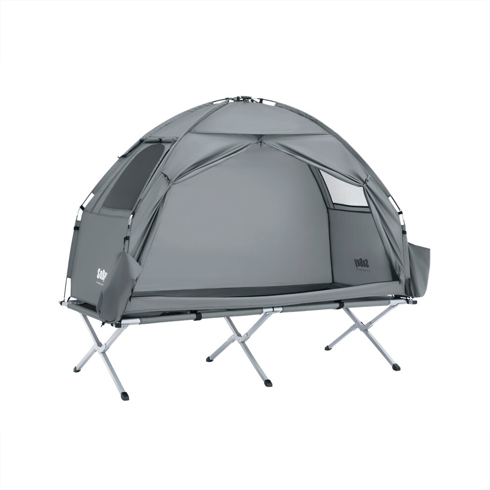 SoBuy Folding Camping Tent with Bed & Mattress-image-OPC-PJ7V9G6-NEW