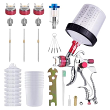Air Paint Kit with 1.4/1.7/2.0mm Nozzles & Water Oil Separator,Paint Sprayer for House Painting,Furniture Spraying