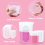6Pcs Silicone Measuring Cups Set - 2Pc 250ml Reusable Cups, 4Pcs Non-Stick Epoxy Mixing 4