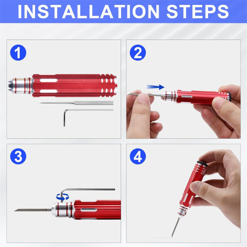 Prime Model Scriber Resin Carved Scribe Line Hobby Cutting Tool Chisel,Hobby Red 1