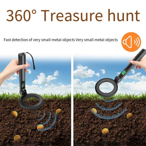 DM3005A Professional Metal LCD Detector Handheld Pinpointer Alarm High Sensitivity Scanner Security Checker Finder 1