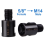 2pcs 5/8 Inch-11 to M14 Adapter Angle Grinder Thread Converter Shaft Connector for Diamond Core Drill Bits 3