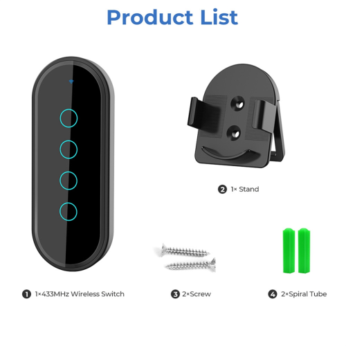 Smart Home New 433mhz 4 Key Ev1527 Coding Remote Control Switch Transmitter Wireless White 1