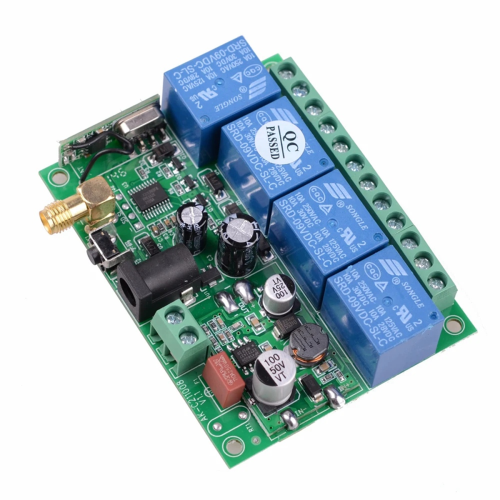 DC 12V 24V 4-Way Remote Control Switch Point-Acting Self-Locking Interlocking Adjustable Access Gate Panel 2