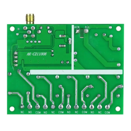 DC 12V 24V 4-Way Remote Control Switch Point-Acting Self-Locking Interlocking Adjustable Access Gate Panel 1
