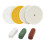 4pcs Buffing Polishing Wheels,Soft/Fine/Medium for Bench Grinder Tool with 3pcs Cutting Compounds 7