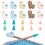 10 Pcs Alpaca Shape Knitting Needle Stoppers, 30 Point Protectors Silicone Stoppers 3