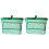 Manure Fork Replacement Head, Pitchfork Horse Rake, for Picking Up Manure, Stable Waste Removal,Green,2pcs 7