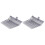Manure Fork Replacement Head, Pitchfork Horse Rake, for Picking Up Manure, Stable Waste Removal,Grey,2pcs 8