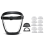Work Protection Mask Full Face Protector Shield Transparent Dustproof with 10 Filter Black 1