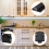 8 Pack Magnetic Push Latch Heavy Duty to Open Cabinet Hardware Release Magnets Touch Latch, Black 2