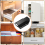 8 Pack Magnetic Push Latch Heavy Duty to Open Cabinet Hardware Release Magnets Touch Latch, Black 5