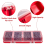6Pcs Screw Organizers Storage Bins with Lids, Plastic Stackable Hardware Organizer Box for Garage Nails Tool Organizing 4