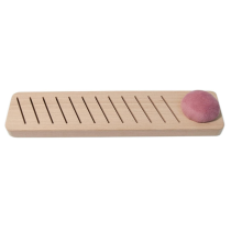 Bobbin Rack for Embroidery Floss Beech Wood Organizer with 12PCS Plastic Thread Cards(Rectangle)