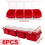 6Pcs Screw Organizers Storage Bins with Lids, Plastic Stackable Hardware Organizer Box for Garage Nails Tool Organizing 2