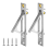 2Pcs Pocket Door Edge Pull,304 Stainless Steel Handle with Screws, Hardware for Bathroom Closet Hallway 8