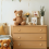 Boho Dresser Knobs-12Pack Wood Drawer Knobs Star-Shaped Wooden Pulls with 24Screws for Cabinet,Furniture 3