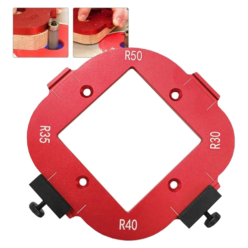 4-In-1 Arc Angle Positioning Template, Router Corner Radius Jig Reusable 10-25R 2