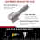 14pcs Power Nuts Driver Drill Bit Tools Set Metric Socket Wrench Screw 1/4 Inch Hex Keys, and 6pcs 5