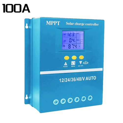 100A MPPT Solar Charge Controller 12V 24V 36V 48V Battery System Auto,PV Panel Regulator 1