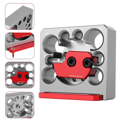 Adjustable Pin Making Fixture Woodworking Electric Drill Milling Round Rod Auxiliary Tool 8mm-20mm Wrench 2