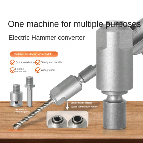 Adapter for Converting Impact Wrench to Electric Hammer Converts Interface Use with Drill/Impact Wrench-A 2