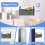 Magnetic File Holder 3 Pockets Folder Organizer, Office Hanging Magazine Rack for Refrigerator, White Board 3