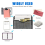 Magnetic File Holder 3 Pockets Folder Organizer, Office Hanging Magazine Rack for Refrigerator, White Board 5