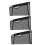 Magnetic File Holder 3 Pockets Folder Organizer, Office Hanging Magazine Rack for Refrigerator, White Board 1