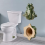 4pcs Frog Toilet Bolt Caps,Decorative Covers,Ceramic Covers Bolts Bathroom Decor 3