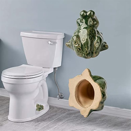 4pcs Frog Toilet Bolt Caps,Decorative Covers,Ceramic Covers Bolts Bathroom Decor 2