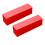 2Pcs Coin Slab Storage Box Compatible with 20 Holders, Plastic for Collectors Red 1