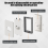 4Pcs 1/2Inch Single Gang Outlet Box Extender,Electrical Extender Receptacle Extension Gray 2