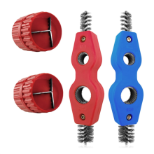 4 Pieces Copper Pipe Cleaner and Reamer Value Set- Reamer,4-In-1 Deburring Brush Tools