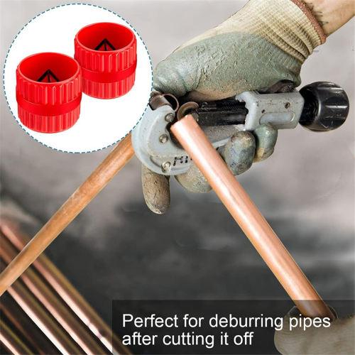 4 Pieces Copper Pipe Cleaner and Reamer Value Set- Reamer,4-In-1 Deburring Brush Tools 2